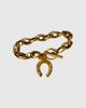 SC COLLECTION SC Collection Lucky Horseshoe Bracelet in Gold, Women's at Urban Outfitters - 1