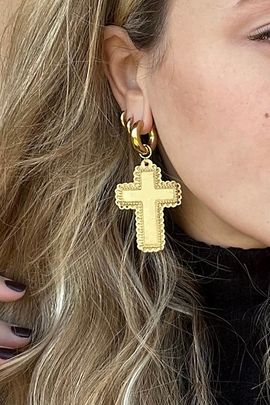 SC COLLECTION SC Collection Madonna Earrings in Gold, Women's at Urban Outfitters