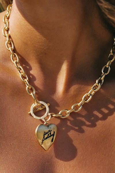 SC COLLECTION SC Collection Pure Feeling Necklace in Gold, Women's at Urban Outfitters