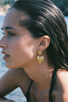 SC COLLECTION SC Collection Stella Earrings in Gold, Women's at Urban Outfitters
