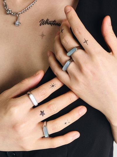 SCALETTO Flat aurora steel ring