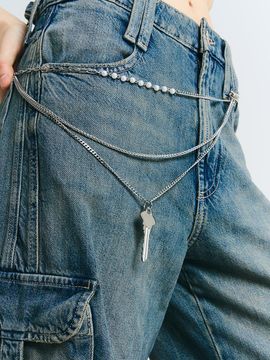 SCALETTO Long layered chain key chain