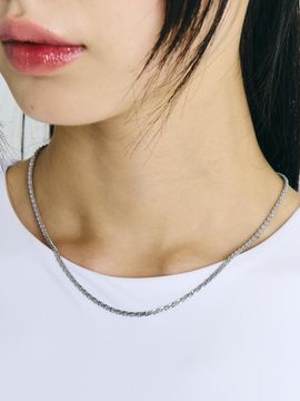 SCALETTO Snowflower steel necklace