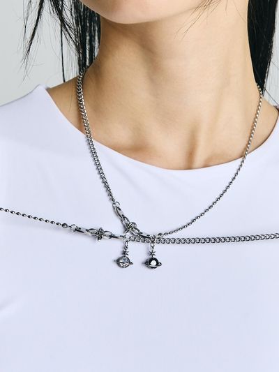 SCALETTO Star saturn necklace