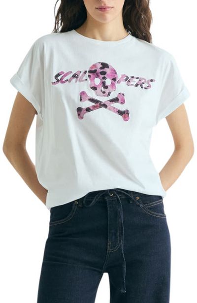 Scalpers Scalpers Animal Print Skull T-Shirt