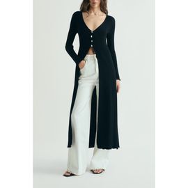 Scalpers Scalpers Buttons Long Knit Cardigan