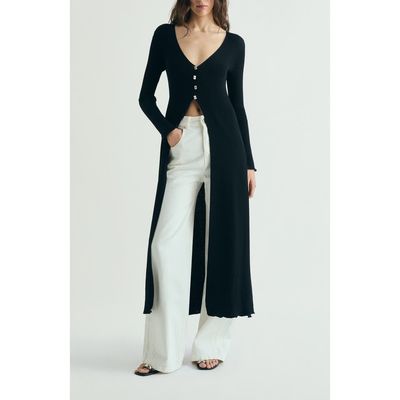 Scalpers Scalpers Buttons Long Knit Cardigan