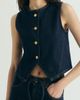 Scalpers Scalpers Cropped Denim Vest - 1