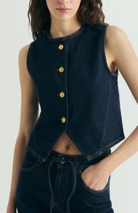 Scalpers Scalpers Cropped Denim Vest