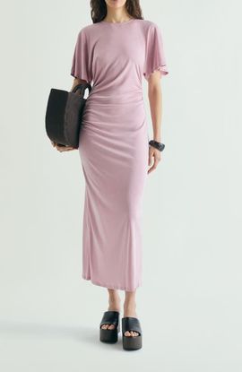 Scalpers Scalpers Cupro Dress Gathers