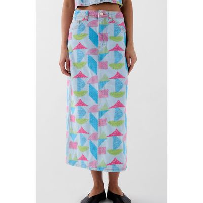 Scalpers Scalpers Denim Emb Skirt
