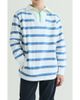 Scalpers Scalpers Kids Striped Sweatshirt with Polo Collar - 1