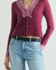 Scalpers Scalpers Lace knit cardigan - 1