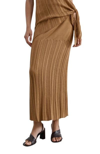 Scalpers Scalpers Long Openwork Knit Skirt