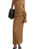 Scalpers Scalpers Long Openwork Knit Skirt - 2