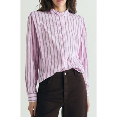 Scalpers Scalpers Shoulder Pad Effect Striped Shirt