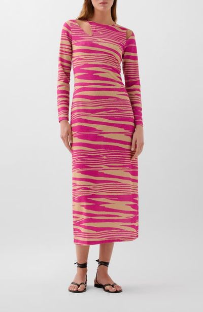 Scalpers Scalpers Zebra Lurex Jersey Dress