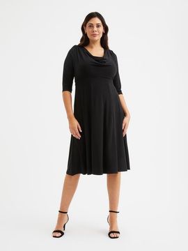 Scarlett & Jo Scarlett & Jo Cowl Neck '1940s' Dress