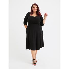 Scarlett & Jo Scarlett & Jo Georgina Sweetheart Neck '1940s' Dress