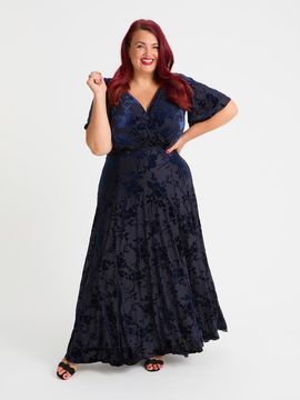 Scarlett & Jo Scarlett & Jo Isabelle Vintage Devore Maxi Dress