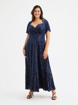 Scarlett & Jo Scarlett & Jo Kemi Vintage Devore Maxi Gown