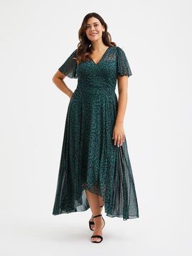 Scarlett & Jo Scarlett & Jo Tilly Animal Print Sweetheart Dress