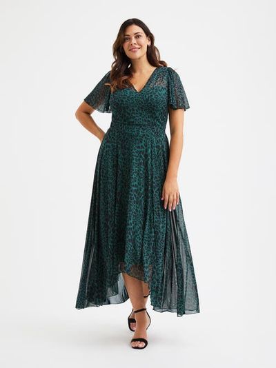 Scarlett & Jo Scarlett & Jo Tilly Animal Print Sweetheart Dress
