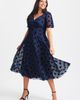 Scarlett & Jo Scarlett & Jo Victoria Velvet Flock Midi Dress - 1