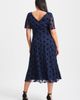 Scarlett & Jo Scarlett & Jo Victoria Velvet Flock Midi Dress - 3
