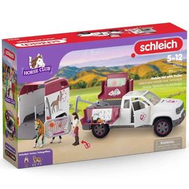 Schleich Schleich Horse Club, Mobile Vet & Trailer, 90 Piece Animal Toy Playset, Kids 5+