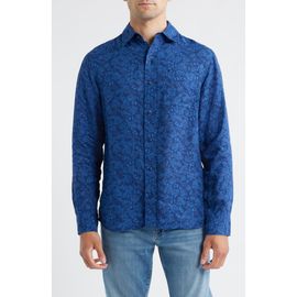 Schott NYC Schott NYC Floral Linen Button-Up Shirt
