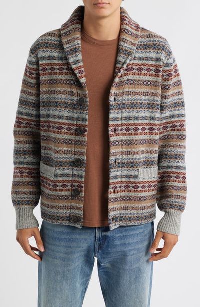 Schott NYC Schott NYC Men's Wool Blend Shawl Collar Cardigan