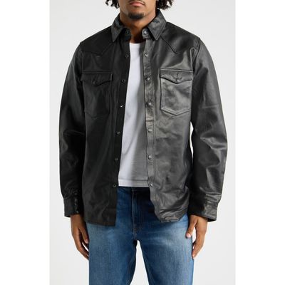 Schott NYC Schott NYC Western Leather Shirt Jacket