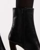 Schuh Schuh Bryson curved heel mid ankle boots in black - 2