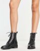 Schuh Schuh Cecilia lace up chelsea boots in black - 1