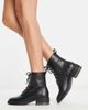 Schuh Schuh Cecilia lace up chelsea boots in black - 3
