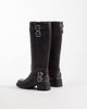 Schuh schuh Disk pull on boots with buckle details in brown PU-Neutral - 2