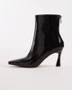 Schuh Schuh heeled mid ankle boots in burgundy patent-Red - 2