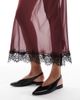 Schuh schuh Lace sling back flat shoes in black - 3