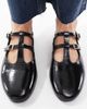 Schuh schuh Lamp double strap ballet flats in black - 3