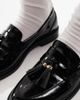 Schuh schuh Lane tassel loafers in black patent - 3