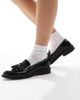 Schuh schuh Lane tassel loafers in black patent - 4