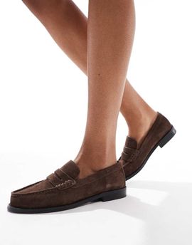 Schuh schuh Lillian loafers in brown suede