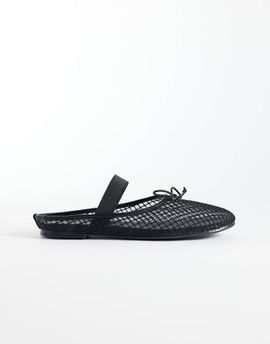Schuh schuh Linnet slip on mesh ballet flats in black