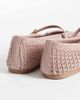 Schuh schuh Lisbeth double buckle woven ballet flats in pink - 4