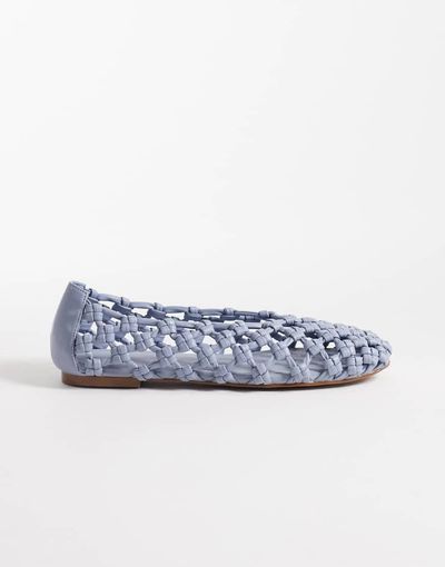 Schuh schuh Lotte woven ballet flats in blue