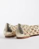 Schuh schuh Lotte woven ballet flats in gold - 4