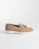 Schuh Schuh Percy tassel boat shoe in taupe suede-Neutral - 1