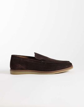Schuh schuh Risk loafers in choc suede-Brown