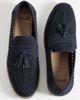Schuh schuh Robbie woven loafers with tassels in navy-Blue - 2